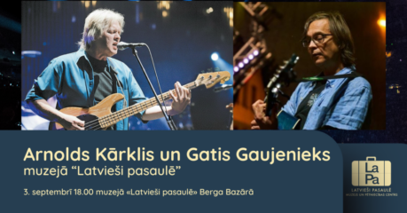 3. septembra muzikālajā vakarā – Gatis Gaujenieks un Arnolds Kārklis